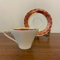 Vintage Johann Seltmann Vohenstrauss Bavaria Porcelain Teacup and Saucer