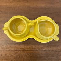 Fiesta-ware Sugar and Creamer Set with Tray P86 Post 86