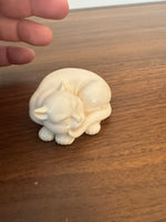 Vintage The Franklin Mint Resin Sleeping Cat Figurine
