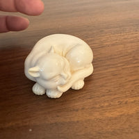 Vintage The Franklin Mint Resin Sleeping Cat Figurine