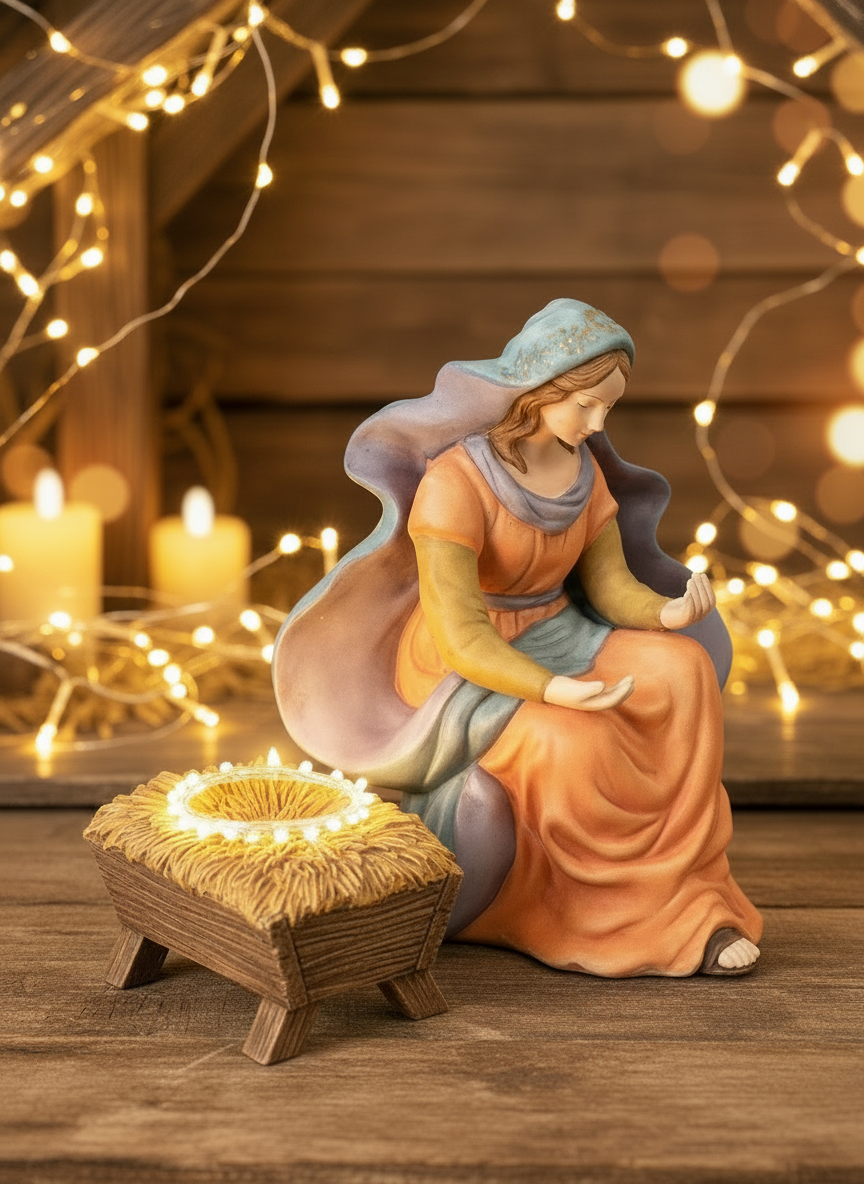 Virgen María Vintage Kirkland Nativity Replacement Figure