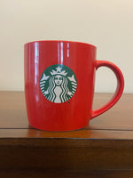 Starbucks 2020 Holiday Red Ceramic Mug 16 oz – Green Siren Logo
