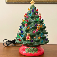 Ceramic Christmas Tree Vintage Holiday Christopher Radko
