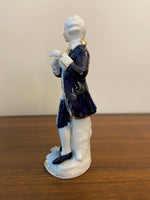 Vintage Japanese KPM Porcelain Pair Man and Woman Figurines
