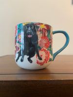 Anthropologie Sweet Ruby Black Labrador Dog Floral Mug – Jay McClellan Studio
