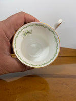 Queen’s Rosina China May Lily of the Valley Fine Bone China Teacup & Saucer Set
