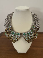 Pam Hiran Handmade Beaded Statement Collar Necklace
