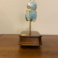 Porcelain Carrousel 2nd Edition Lamb Music Box Tune It's A Small World