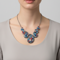 C1946 Mosaic Beads Necklace