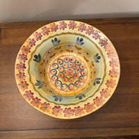 Vintage Handmade Italian Serving Bowl Fall Vibes
