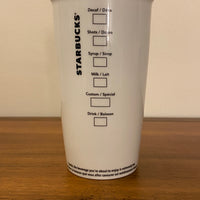 Starbucks Ceramic Porcelain Coffee Mug Tumbler 12 Oz with Lid