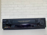 Sharp VC-H812 4-Head Hi-Fi Stereo Rapid Rewind VHS VCR Recorder
