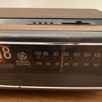 Vintage General Electric Flip Clock Radio Alarm