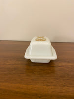 Pyrex Butterdish Butterfly Gold Design 72-B
