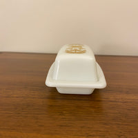 Pyrex Butterdish Butterfly Gold Design 72-B