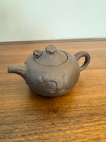 Vintage Ceramic Yixing Red Zisha Clay Moving Dragon Head and Tongue Teapot
