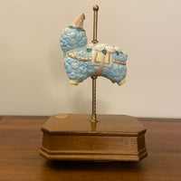 Porcelain Carrousel 2nd Edition Lamb Music Box Tune It's A Small World