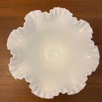 Vintage Fenton Hobnail Milk Glass Bowl