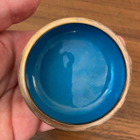 Vintage Brass Cloisonne Trinket Box