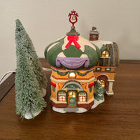 Dept 56 North Pole Series North Pole Beauty Shoppe Village Town Porcelain House