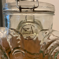 Glass Rocking Horse Cookie-Candy Jar-Canister with Hinged Lid AMICI