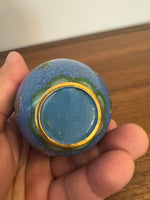 Vintage Chinese Cloisonné Trinket Box Egg Shaped with Dragons
