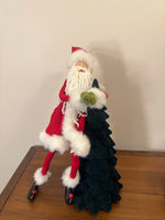 Seated Santa Christmas Decor Figurine
