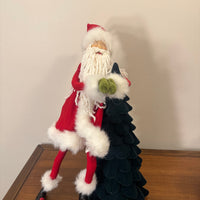 Seated Santa Christmas Decor Figurine