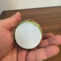 Vintage Porcelain Trinket Box Tiger Shaped