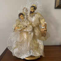 Fiber Optic Nativity Holy Family