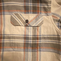 Patagonia Flannel Shirt Men’s Size Tan Plaid Cotton