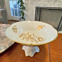 Limoges Compote Fruit-Candy Vintage Dish-Bowl French Pedestal
