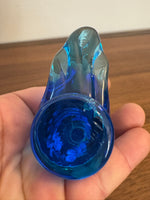 Vintage Art Blue Glass Blue Bird Figurine

