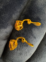 Monet Earrings Pink Stone
