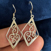 925 MC Silver Dangle Earrings