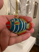 Cloisonne Enamel Fish Pendant-Ornament
