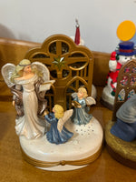 Vintage Santas Best Christmas Lighted Musical Decoration Set of 6
