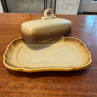 Mikasa Whole Wheat Stoneware Butterdish