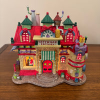 Lemax Santa's Wonderland Porcelain Village Ribbon & Gift-Wrap Factory