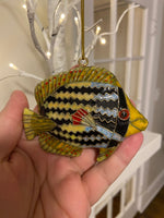 Vintage Cloisonne Enamel Fish Pendant-Ornament
