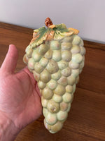 Vintage Ceramic Grape Bunch Dish Spoon Rest
