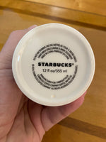Starbucks Valentines Balloons Hearts Porcelain Tumbler Mug with Lid
