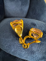 Monet Earrings Pink Stone
