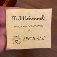 Vintage Authentic M.J Hummel Handcrafted Ercolano Italian Wooden Music Box