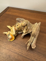 Vintage J Destefano Resin Figurine Sleep Girl Elf
