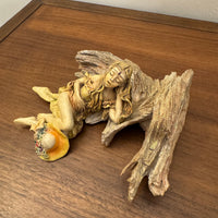 Vintage J Destefano Resin Figurine Sleep Girl Elf