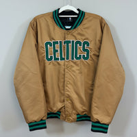 NBA Boston Celtics Gold Smoker's Men's Jacket Coat Size L
