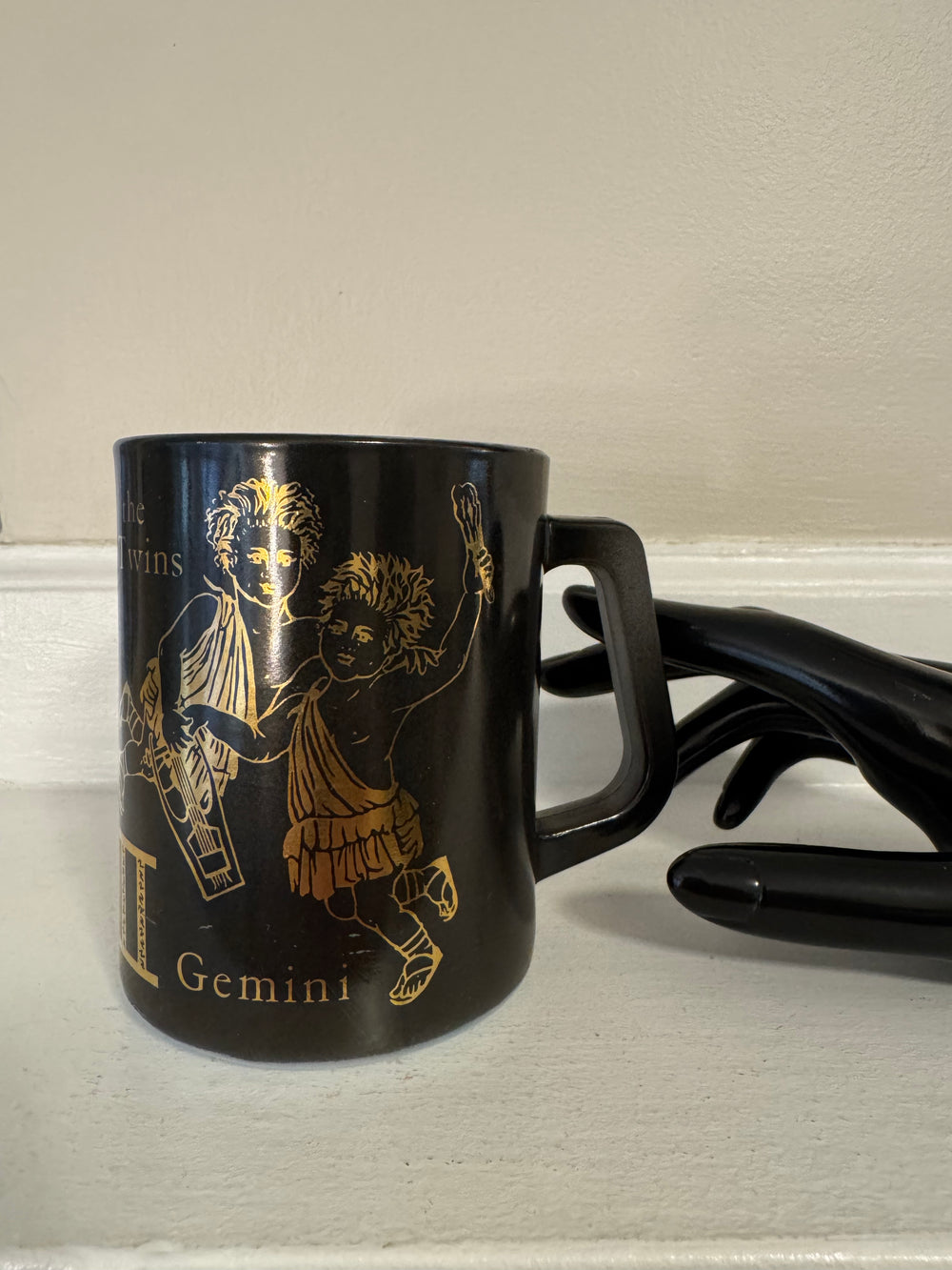 Vintage Fire-KIng Glass Coffee Mug Zodiac Sign Gemini