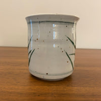 Handmade Speckled Glaze Porcelain Mug Bamboo Design