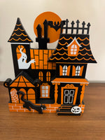 Hyde & Eek Mini Mantle Village Wooden Halloween Decor Set
